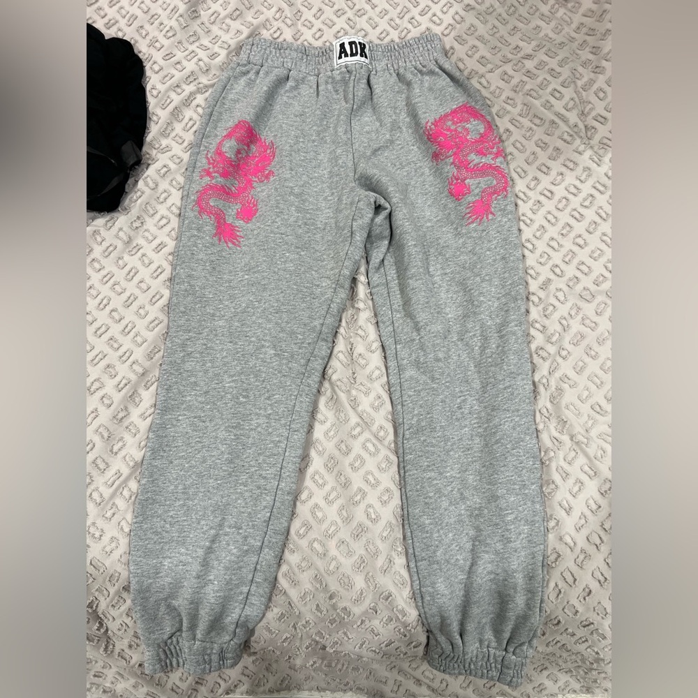 Grey sweatpant joggers